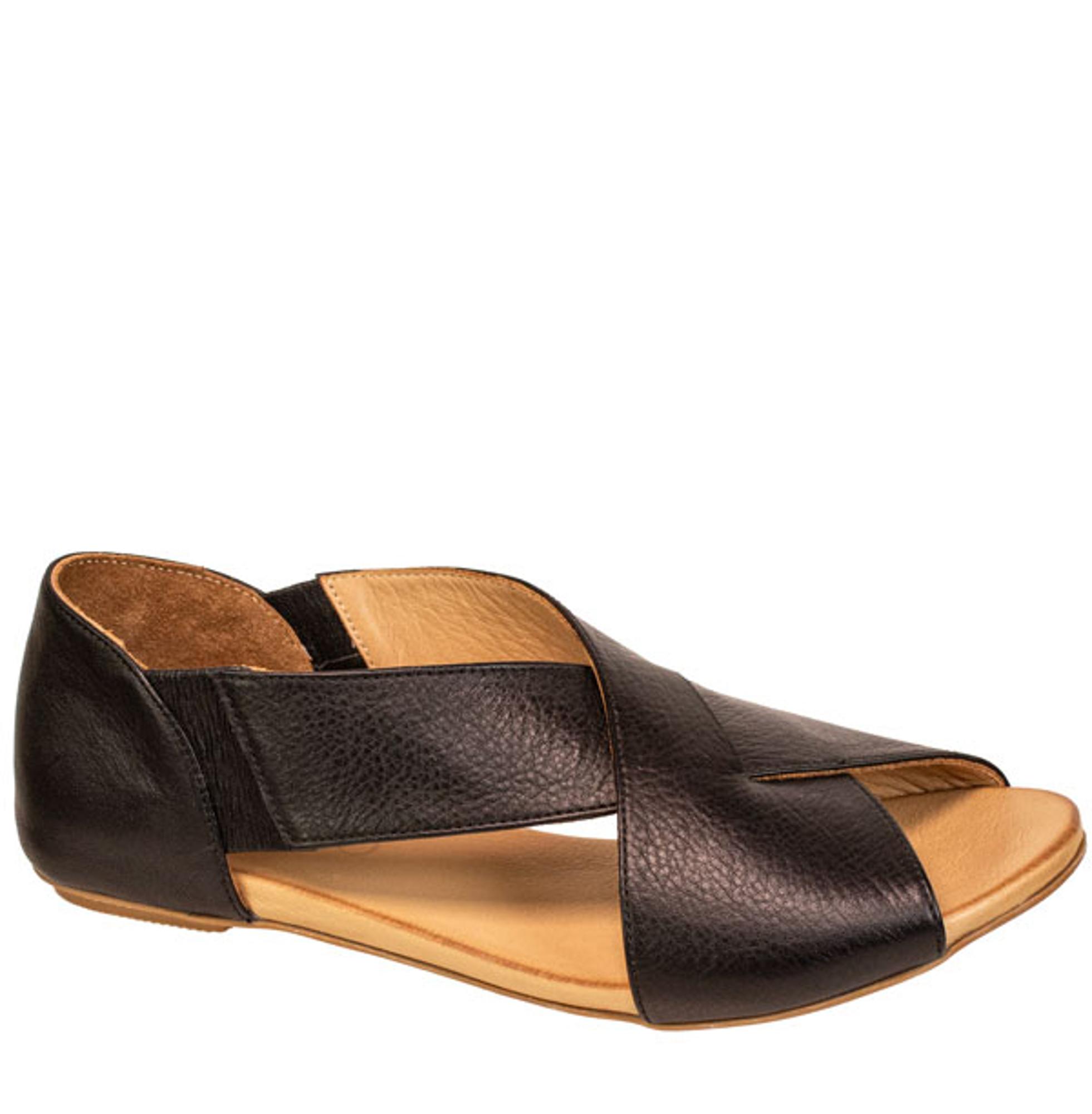 Womens KORIE sandal / Black leather 